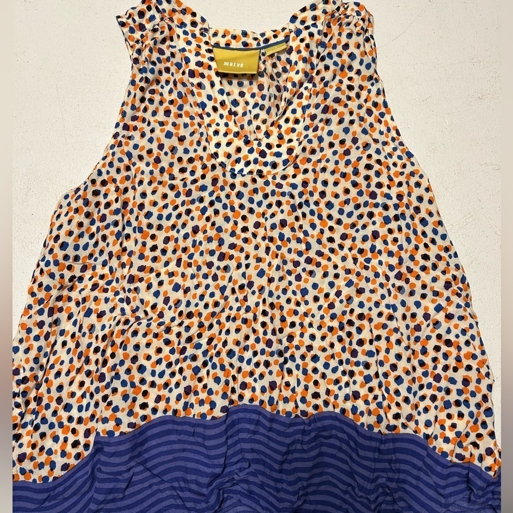 Maeve polka dot blouse size 4